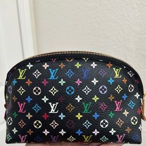 Louis Vuitton multicolor pouch cosmetic